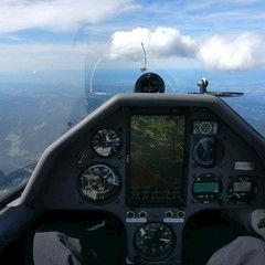 Flugwegposition um 12:49:19: Aufgenommen in der Nähe von Gemeinde Mitterbach am Erlaufsee, Österreich in 2680 Meter